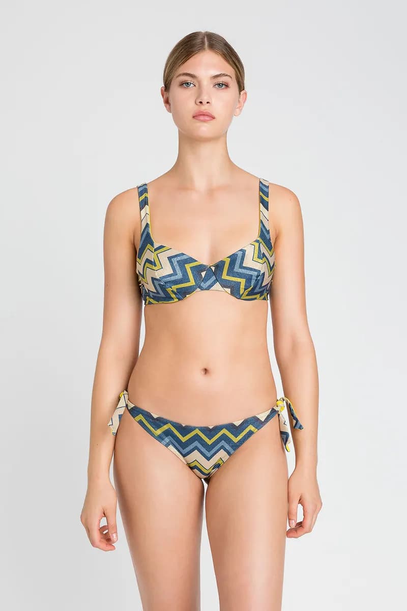 TWINSET | Ferretto coppa C lurex a stampa chevron - 4