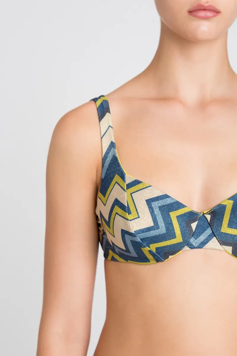 TWINSET | Ferretto coppa C lurex a stampa chevron - 3