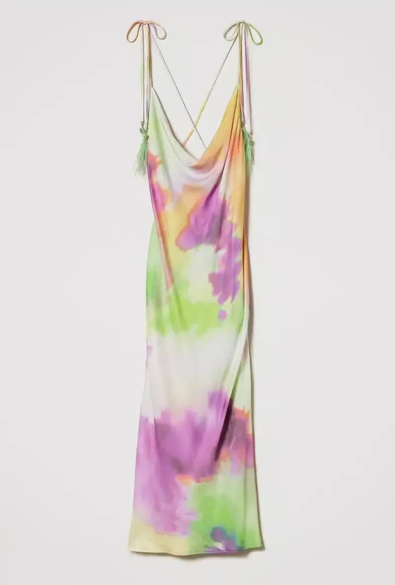 TWINSET | Abito longuette sottoveste a stampa tie-dye - 5