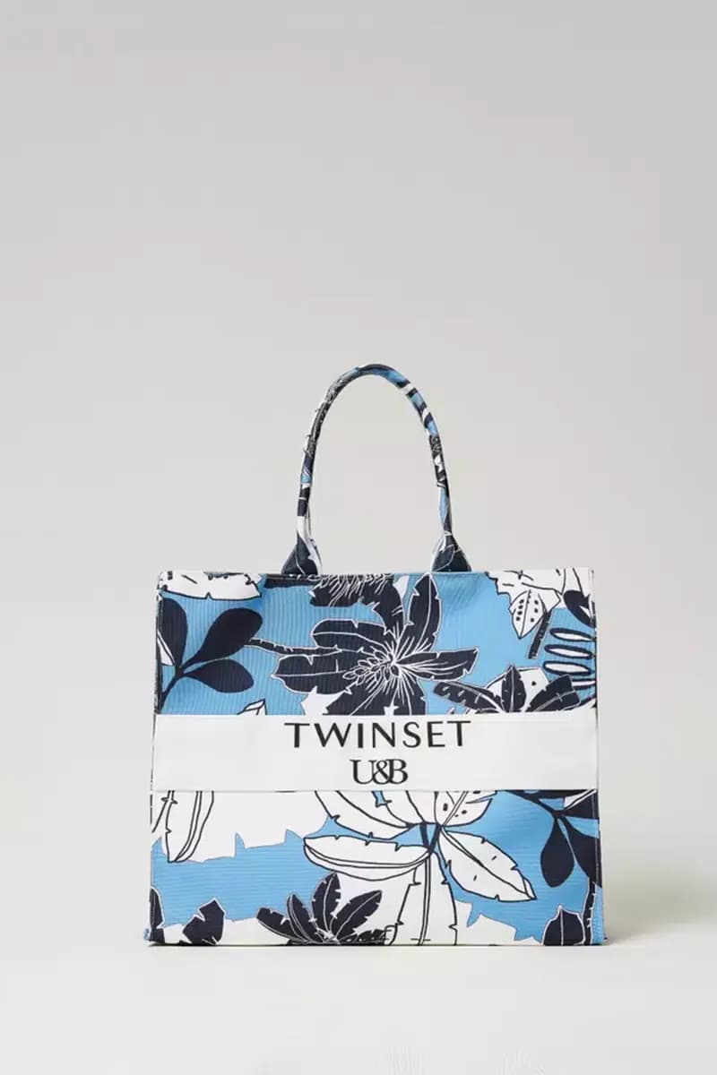 TWINSET | Borsa shopper in canvas a fiori - 2