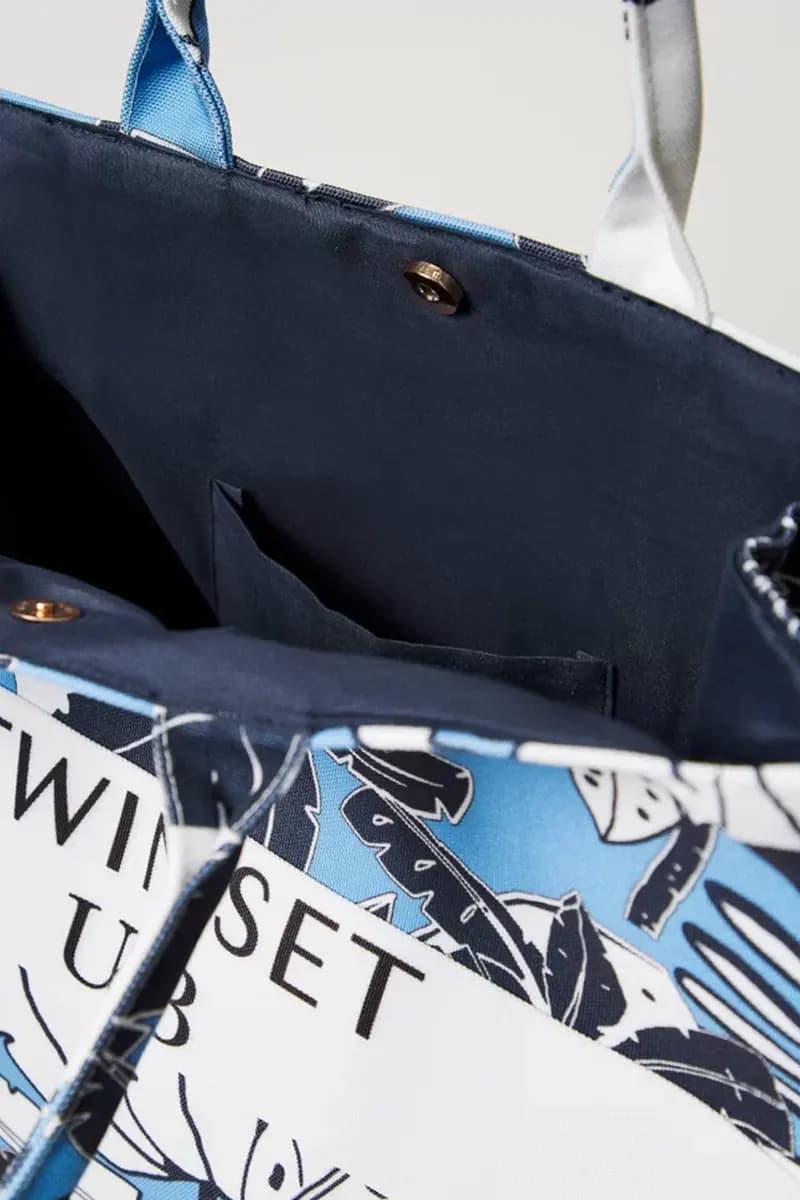 TWINSET | Borsa shopper in canvas a fiori - 4