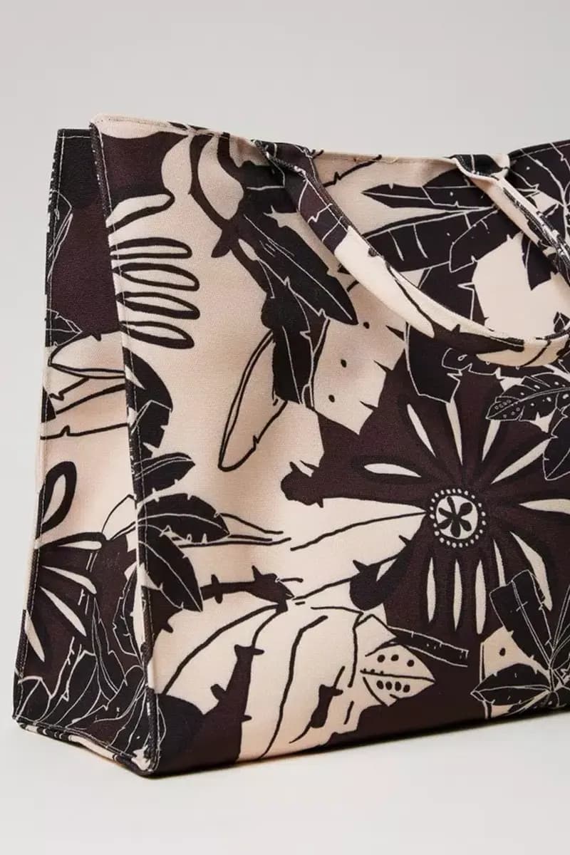 TWINSET | Borsa shopper in canvas a fiori - 8