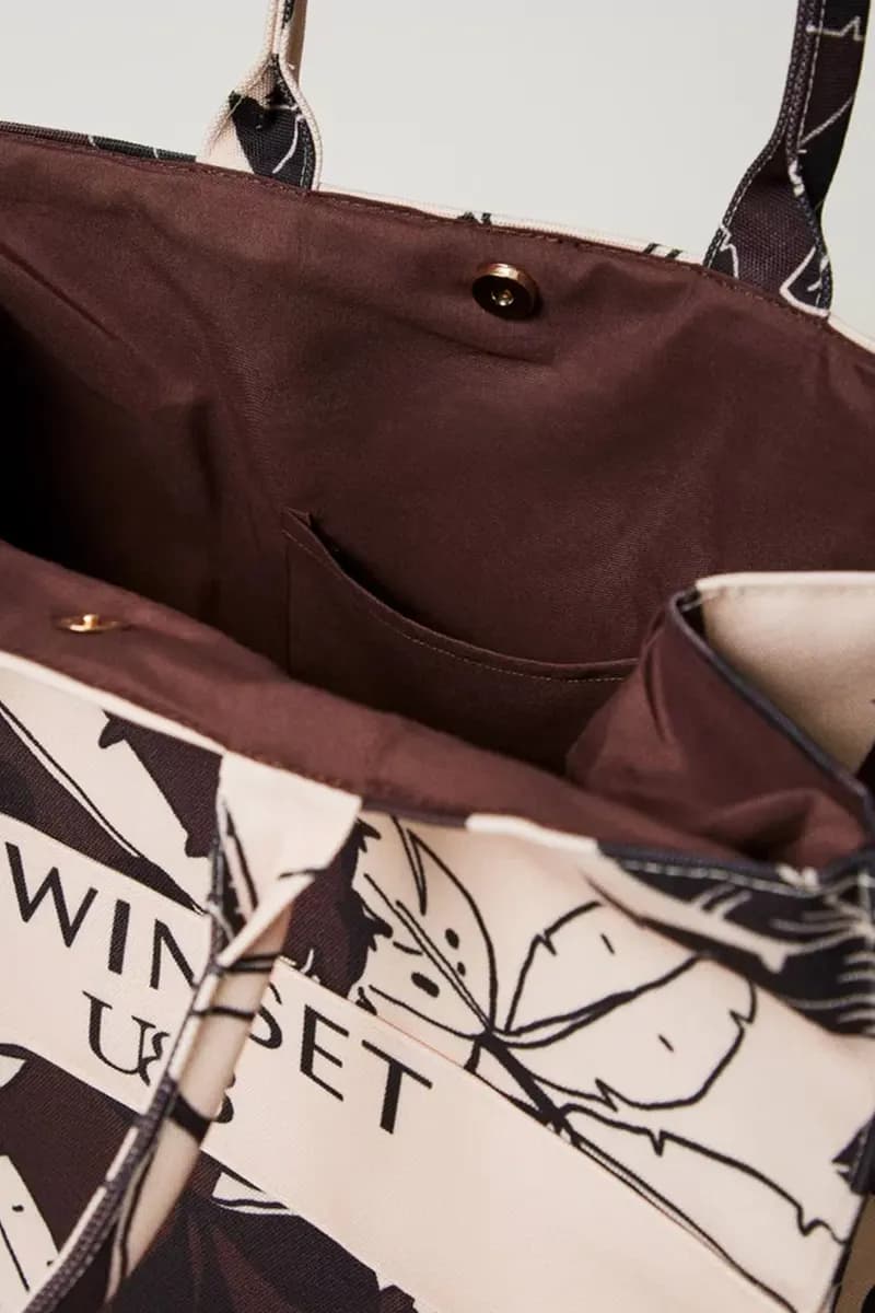 TWINSET | Borsa shopper in canvas a fiori - 9
