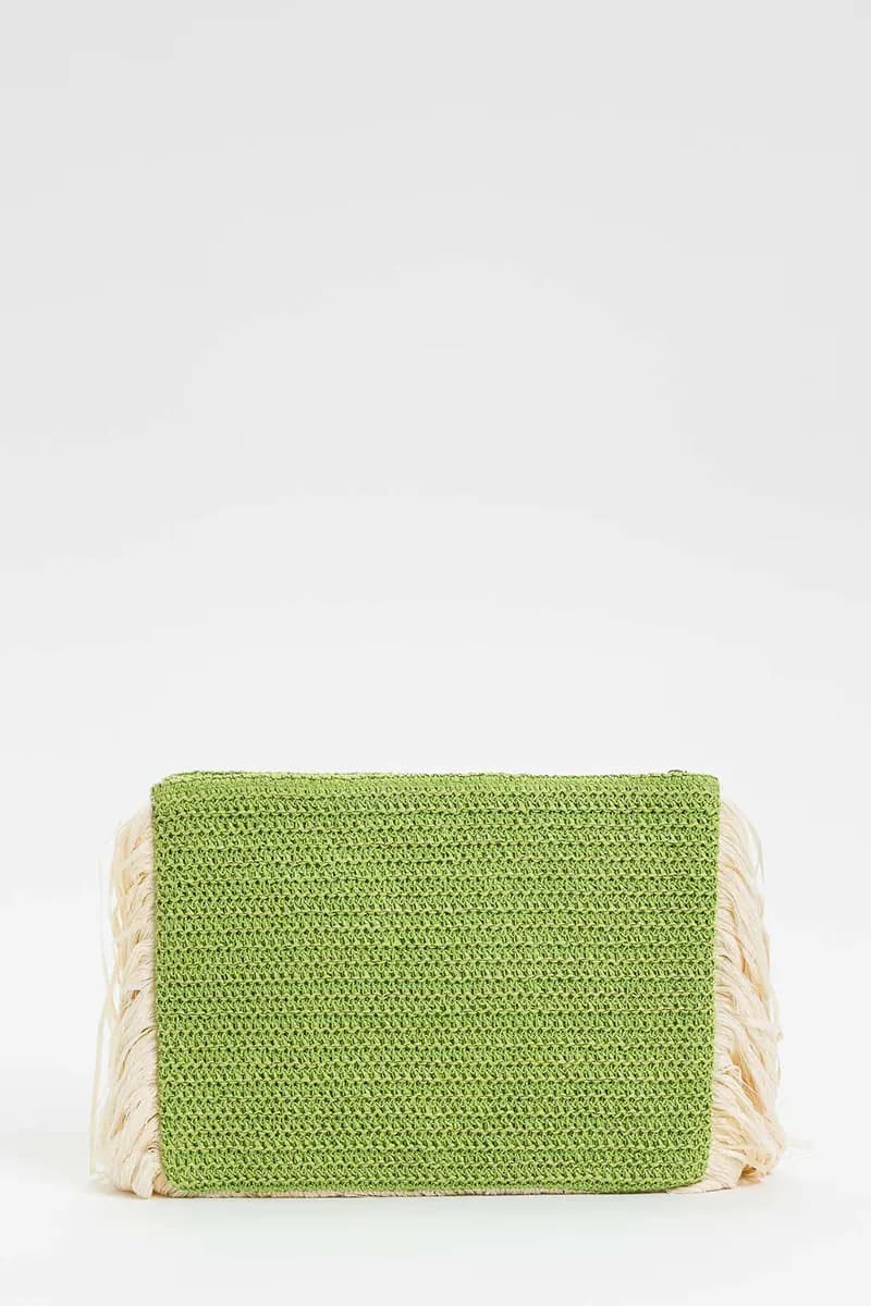 TWINSET | Pochette effetto rafia con frange - 3