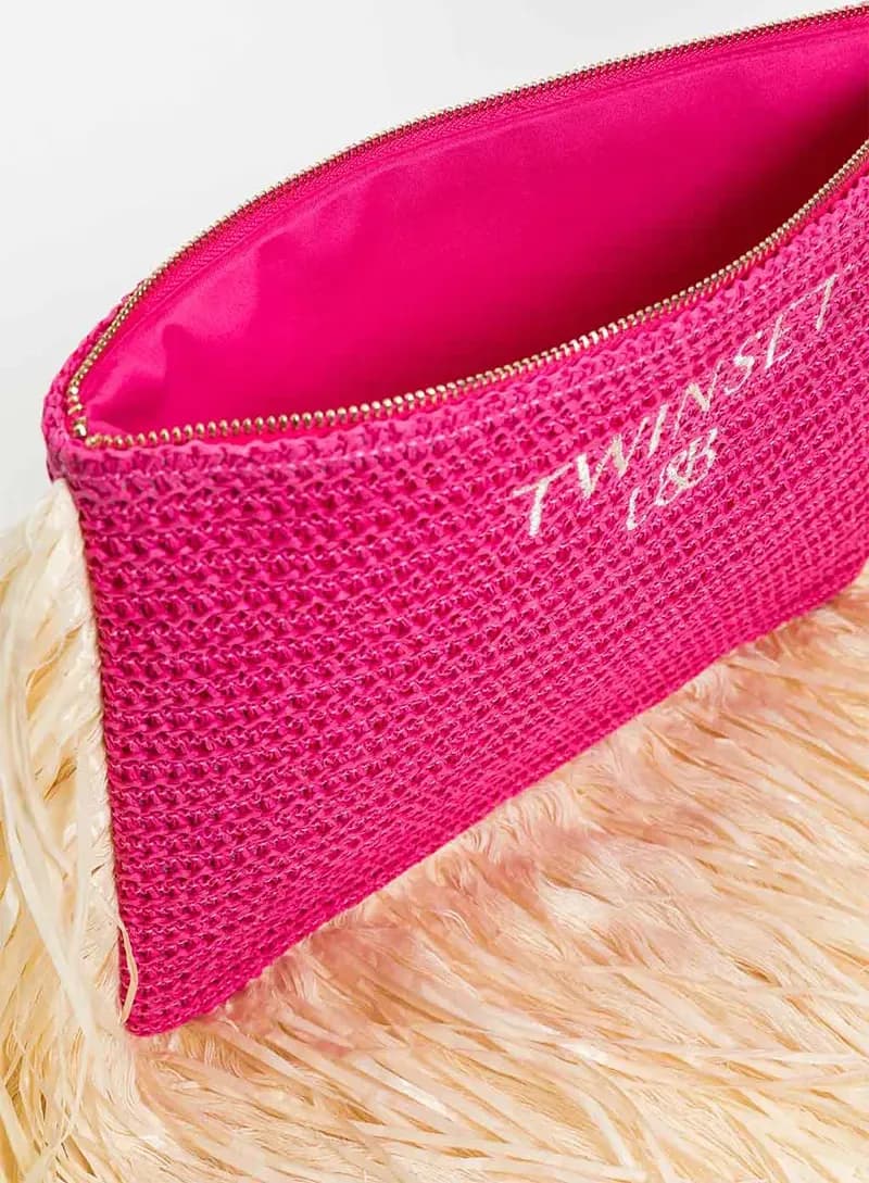 TWINSET | Pochette effetto rafia con frange - 4