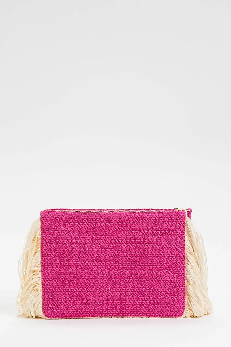 TWINSET | Pochette effetto rafia con frange - 6