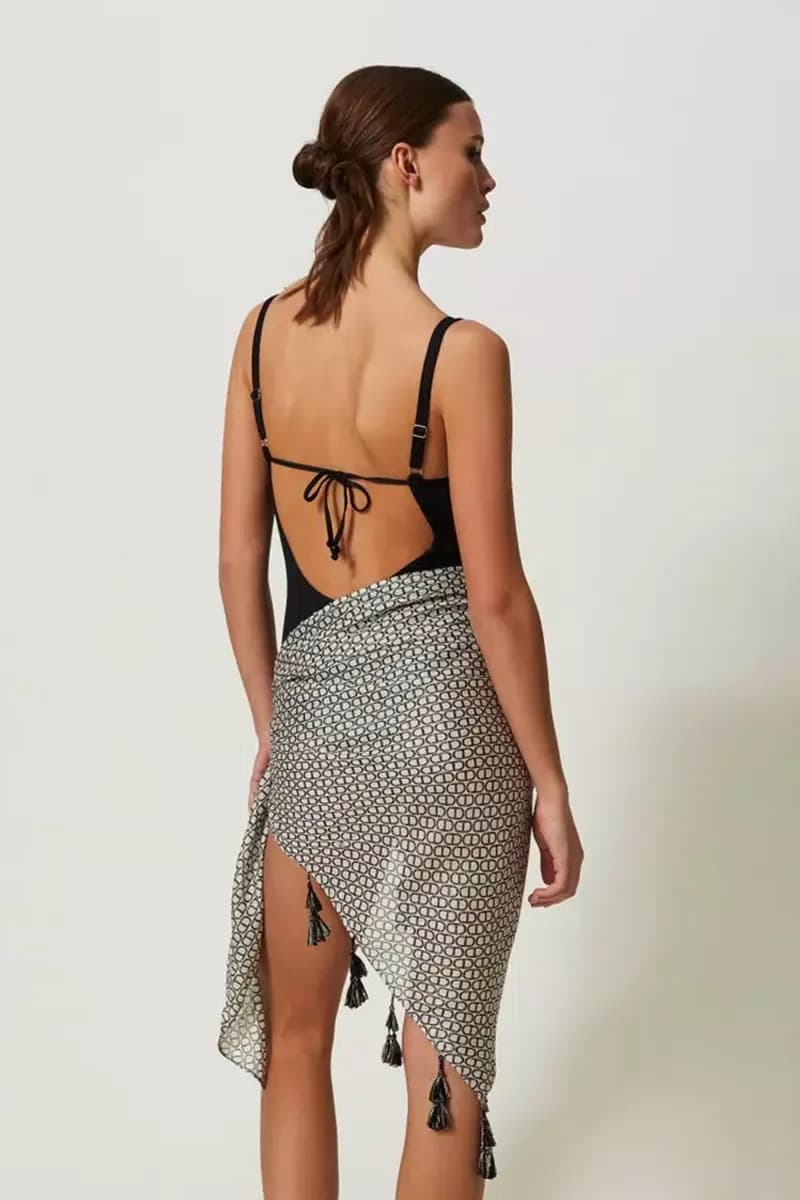TWINSET | Pareo con stampa Oval T - 2