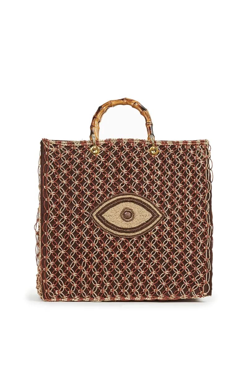 VERDE FASHION | Borsa mare tessuto paglia - 3