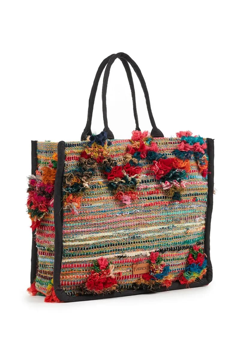 VERDE FASHION | Borsa mare tessuto paglia - 2