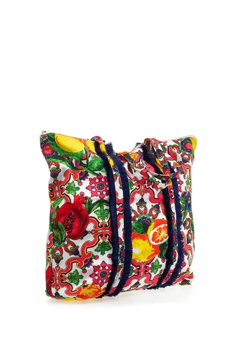 VERDE FASHION | Borsa mare tessuto - 2