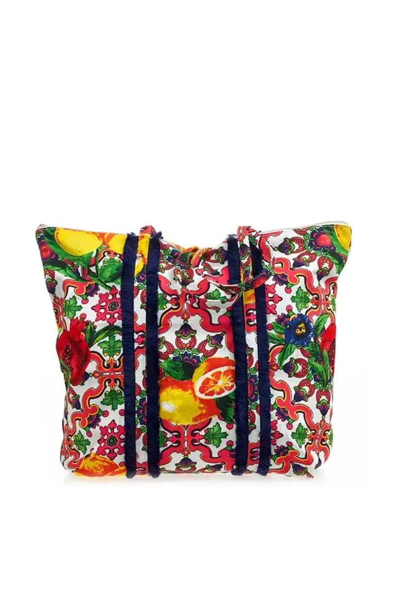 VERDE FASHION | Borsa mare tessuto - 3