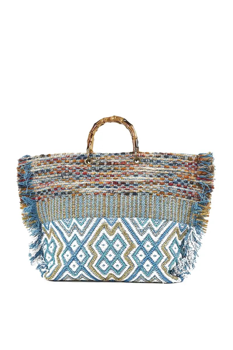 VERDE FASHION | Borsa mare tessuto - 2