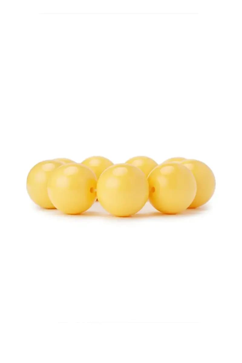 MYA ACCESSORIES | Bracciale con sfere XXL elastico in acrilico giallo - 3