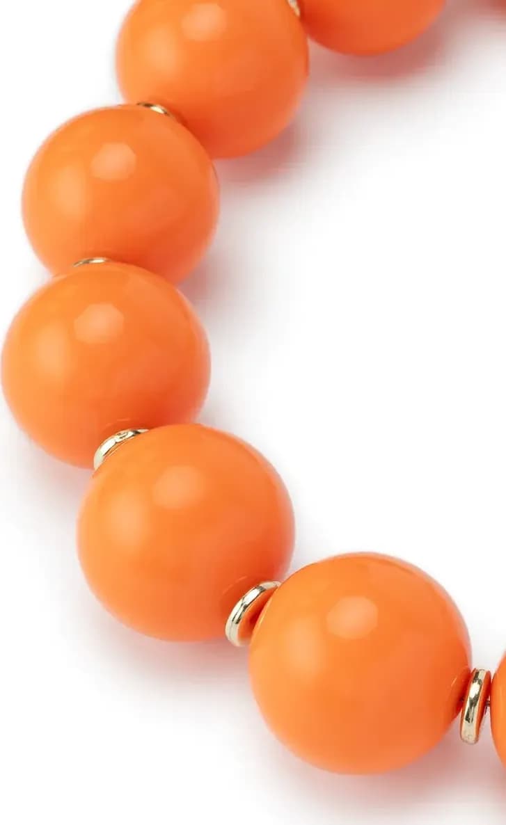 MYA ACCESSORIES | Collana girocollo in acrilico XXL con rondelle in ottone - 3