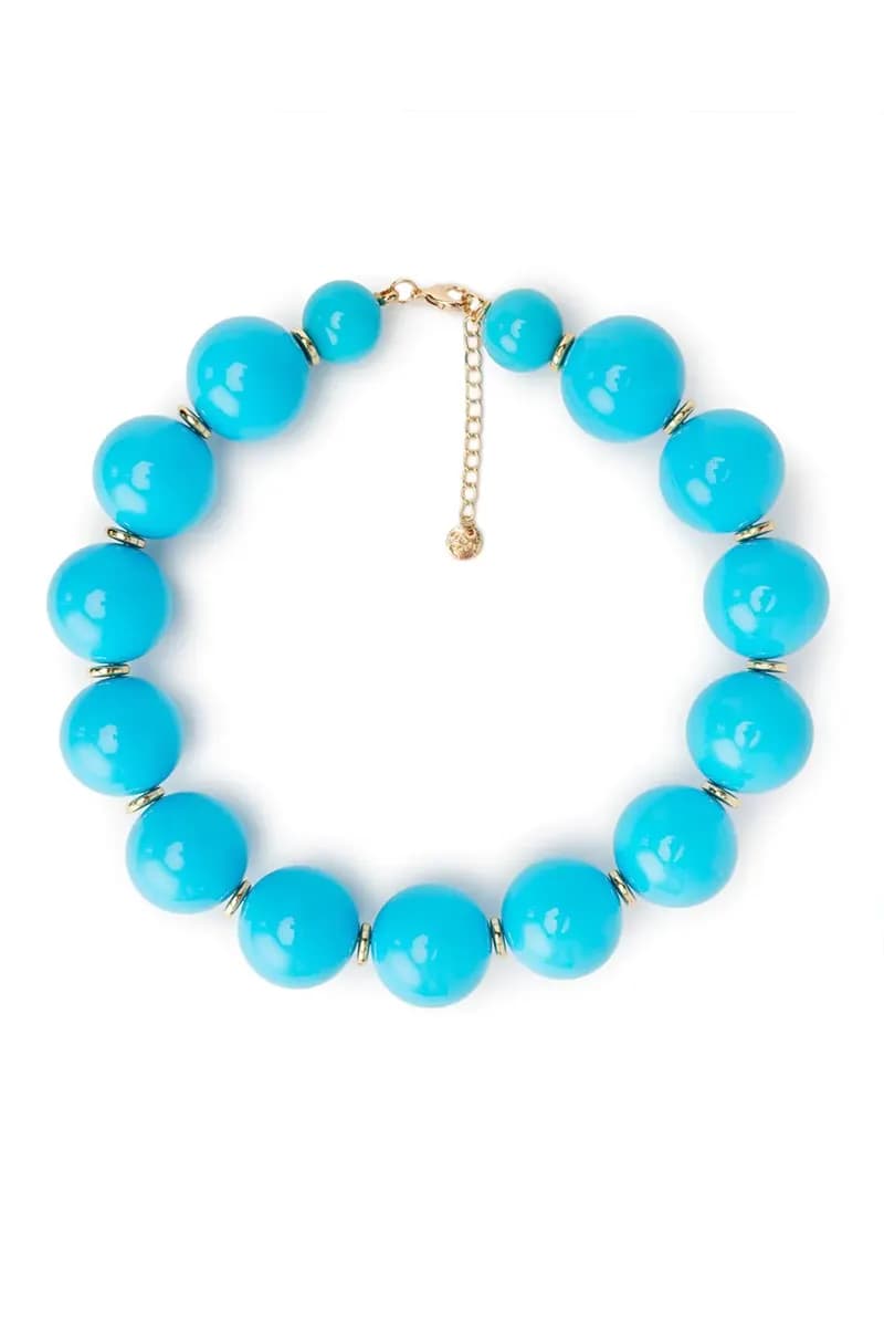 MYA ACCESSORIES | Collana girocollo in acrilico XXL con rondelle in ottone - 2