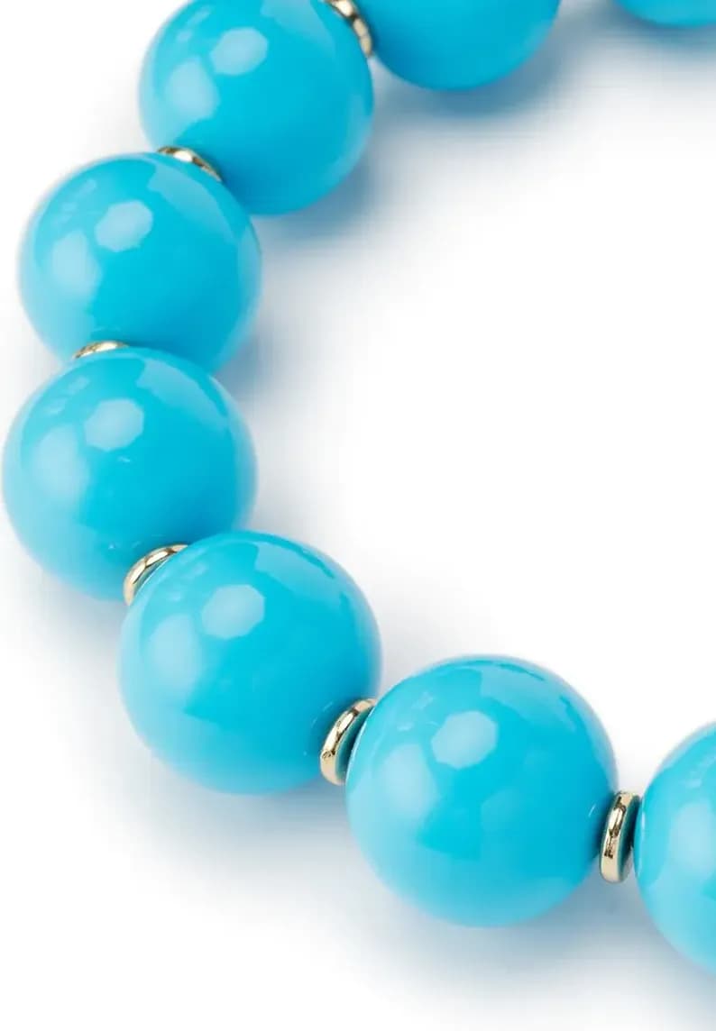 MYA ACCESSORIES | Collana girocollo in acrilico XXL con rondelle in ottone - 3