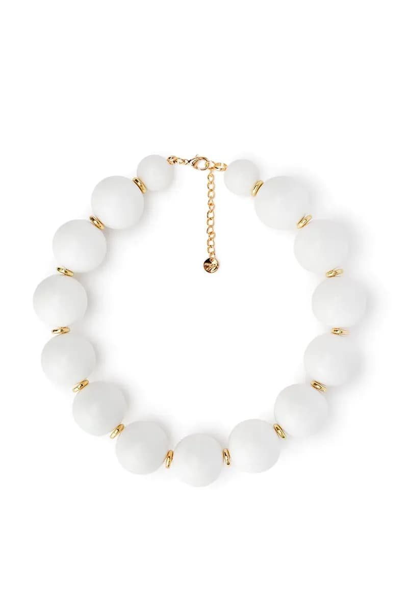 MYA ACCESSORIES | Collana girocollo in acrilico XXL con rondelle in ottone - 2