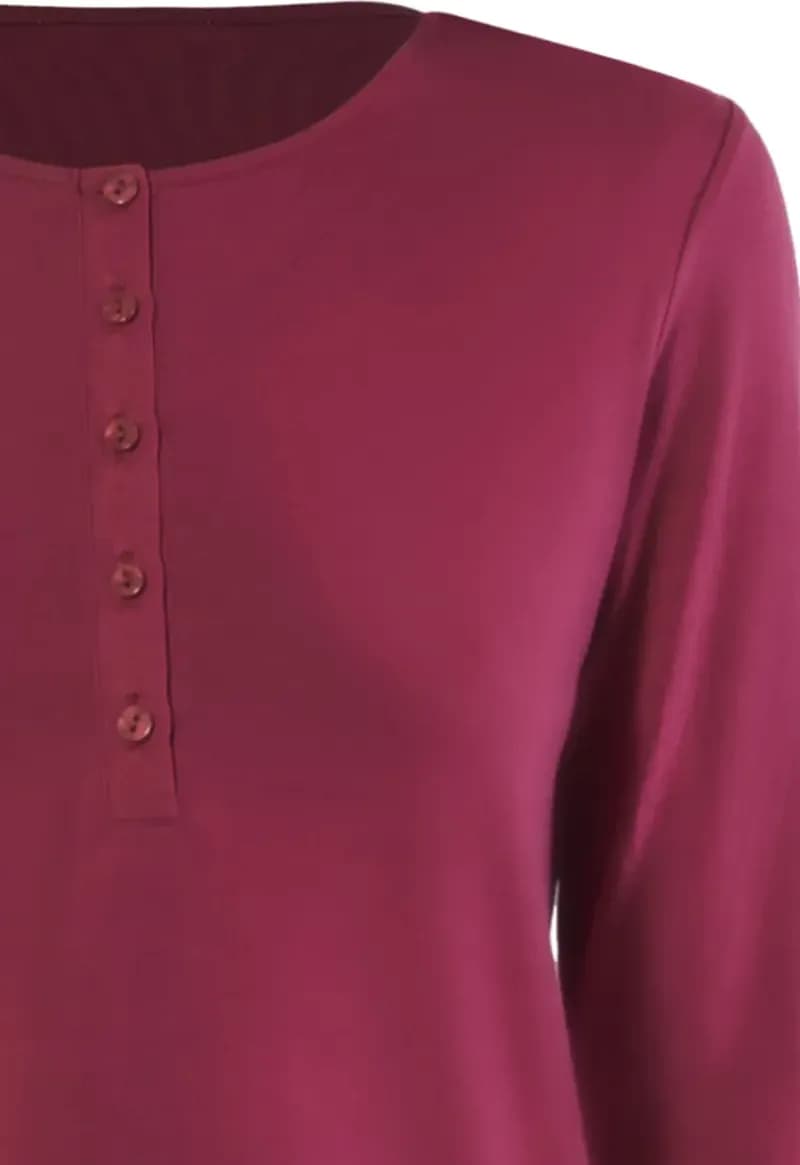 VERDISSIMA | Pigiama maglia serafino e pantalone - 6