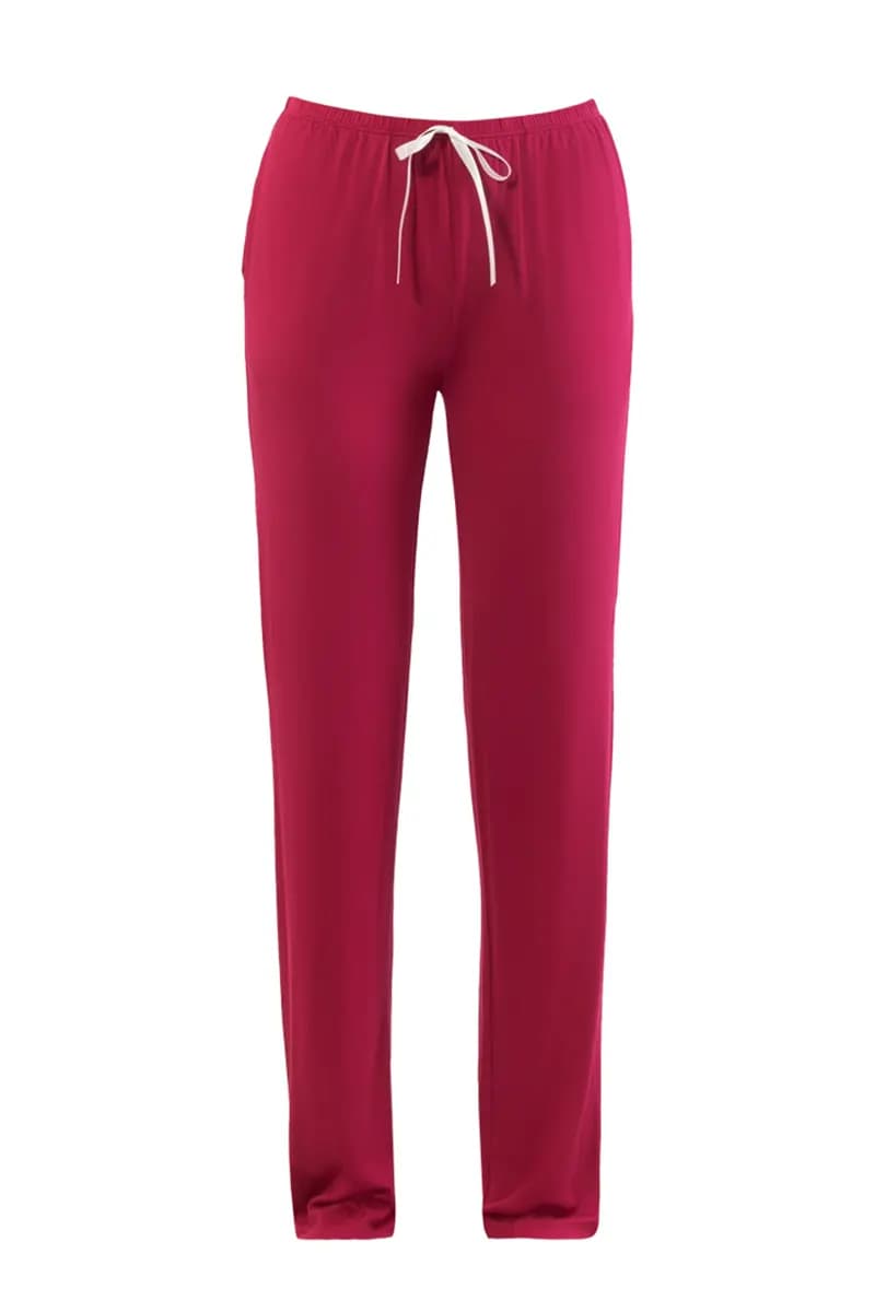 VERDISSIMA | Pigiama maglia serafino e pantalone viscosa - 5