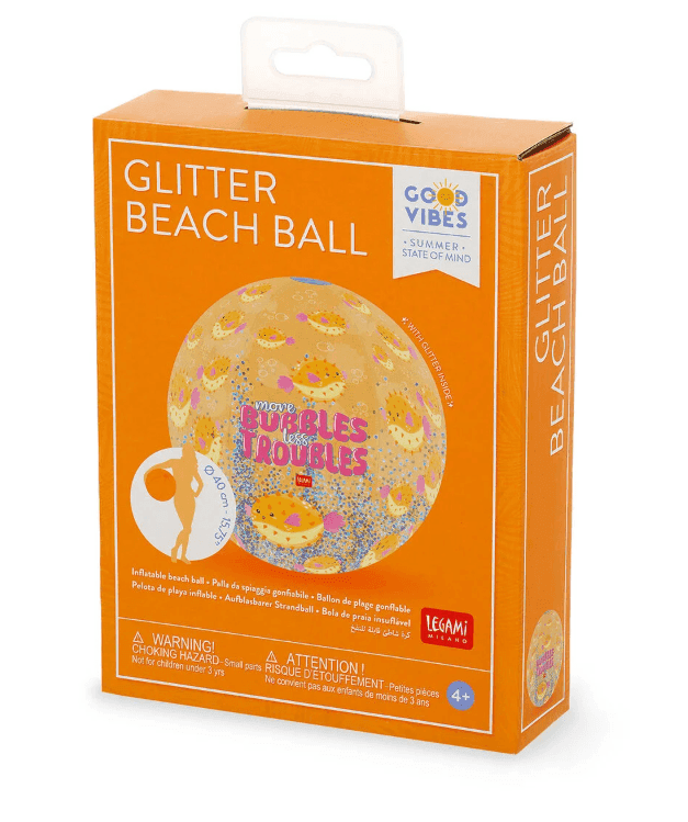 Legami - Palla da Spiaggia Gonfiabile con Glitter Pufferfish - 3