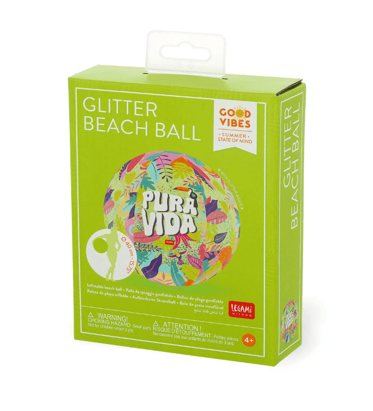 Legami - Palla da Spiaggia Gonfiabile - Glitter tema Pura Vida - 3