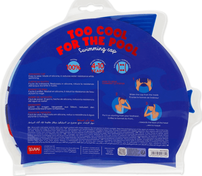 Legami - Cuffia da Nuoto a tema Squalo (4/10 Anni) - 3