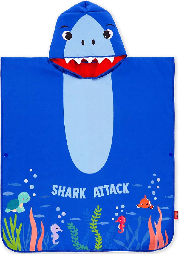 Legami - Poncho Asciugamano Per Bambini a tema Shark