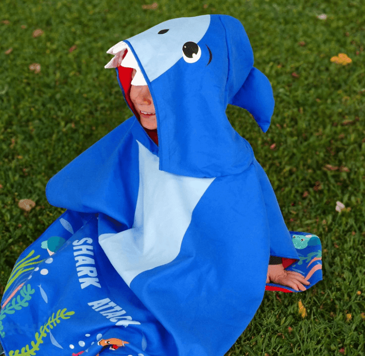 Legami - Poncho Asciugamano Per Bambini a tema Shark - 7