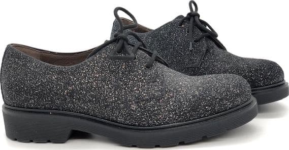 NERO GIARDINI francesina donna con glitter - 2