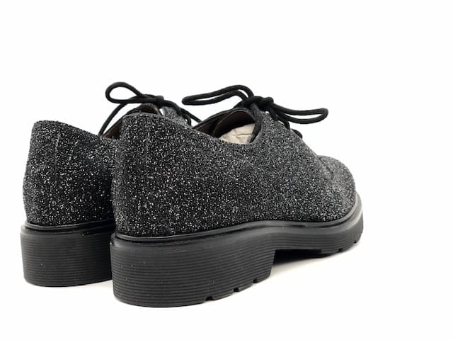 NERO GIARDINI francesina donna con glitter - 3