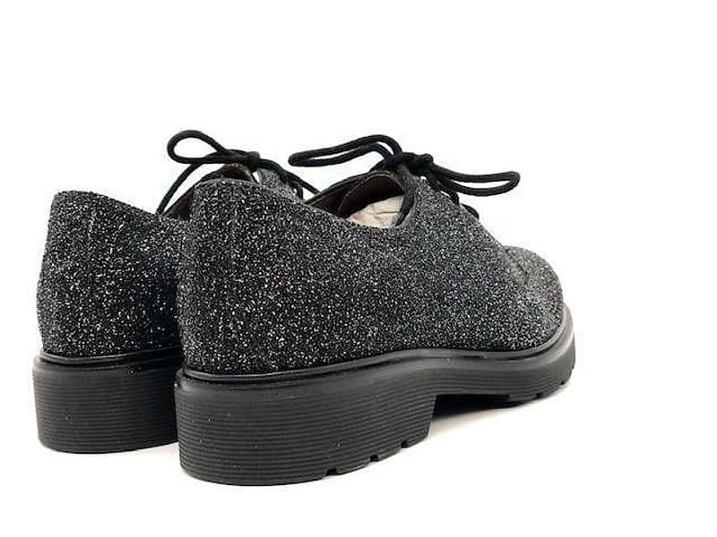 NERO GIARDINI francesina donna con glitter - 3