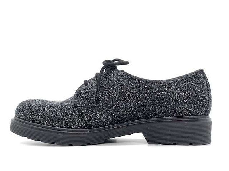 NERO GIARDINI francesina donna con glitter - 5