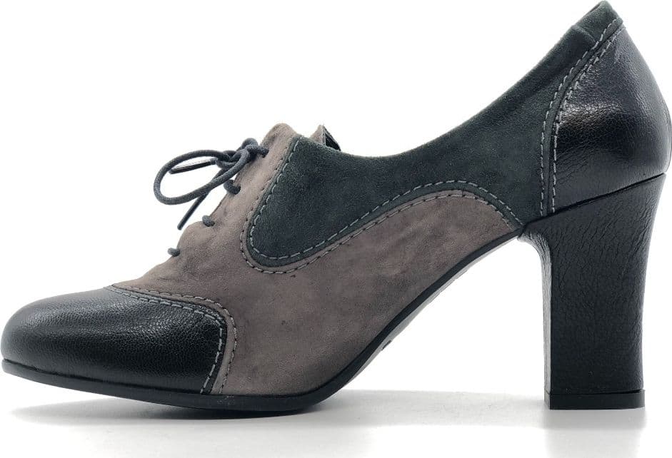 DONNA SOFT Francesine donna 3335 nero e grigio - 2