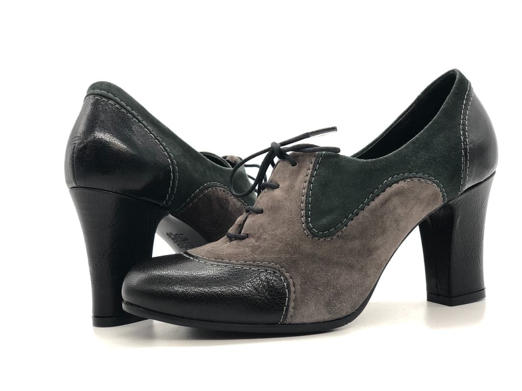 DONNA SOFT Francesine donna 3335 nero e grigio - 3
