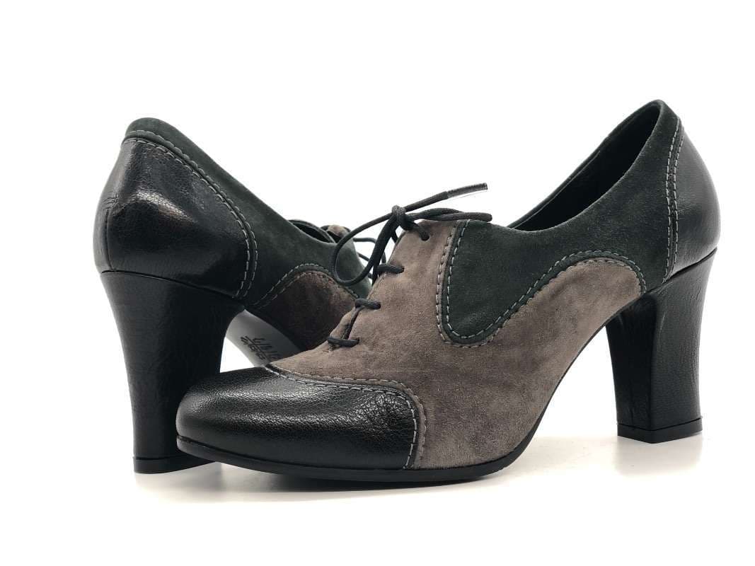 DONNA SOFT Francesine donna 3335 nero e grigio - 3