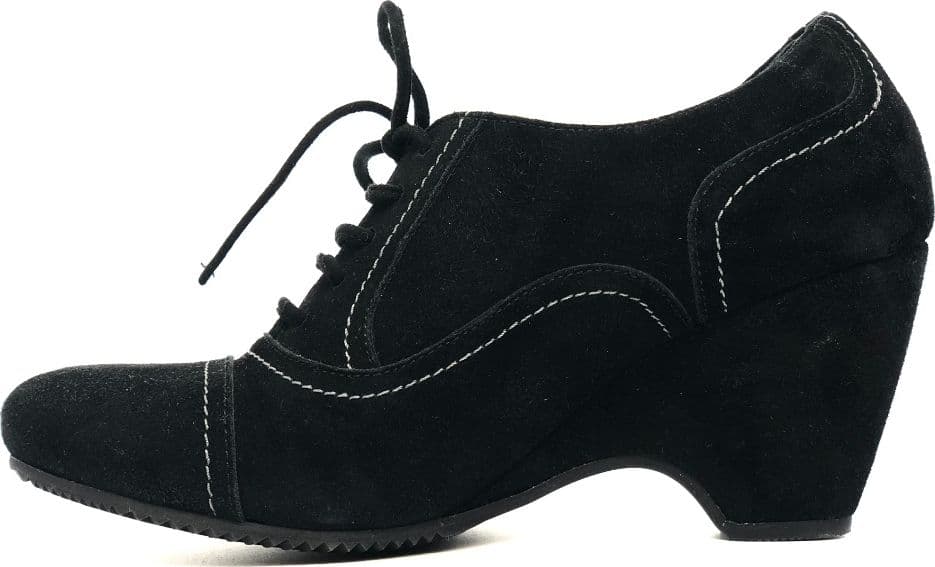 DONNA SOFT Francesina camoscio nero - 2