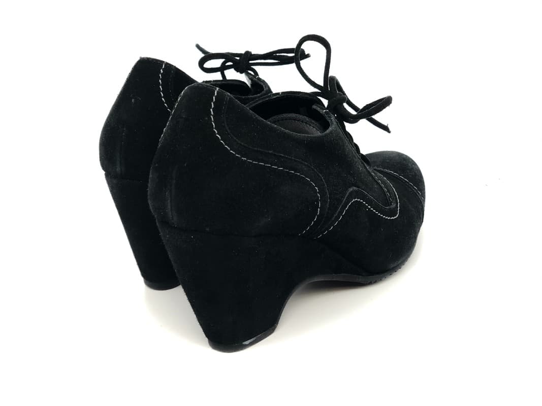 DONNA SOFT Francesina camoscio nero - 4