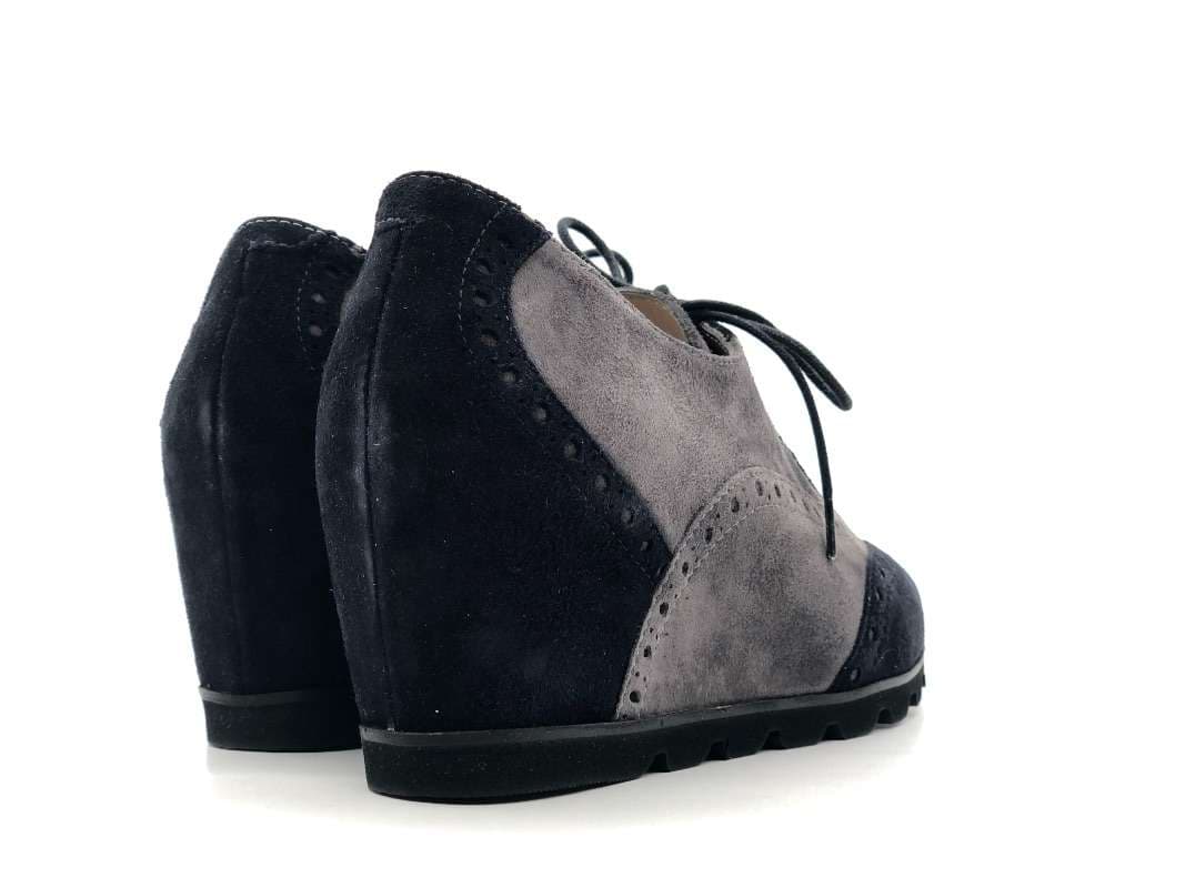 DONNA SOFT Francesine donna con zeppa fumo blu - 4