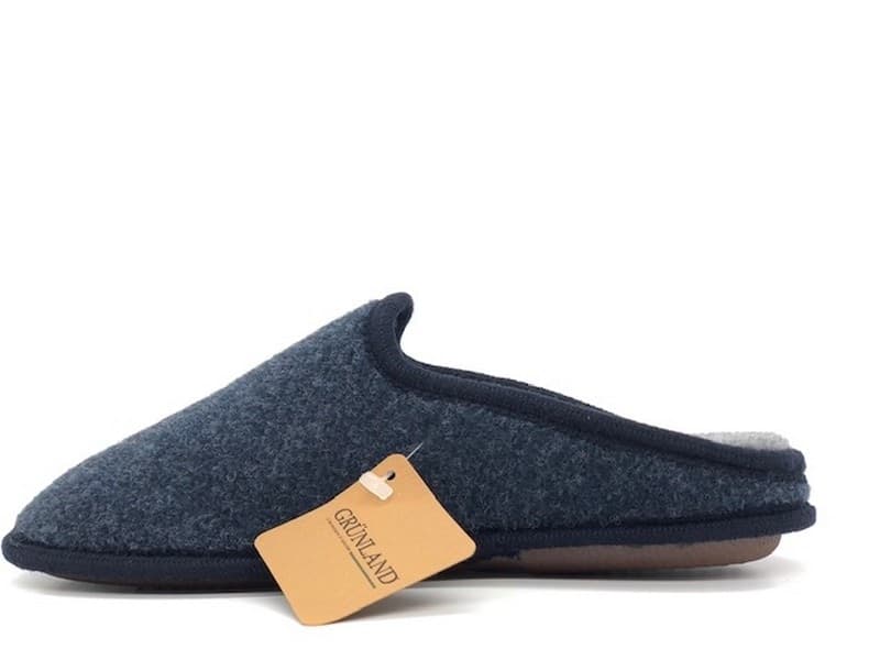 GRUNLAND Ciabatte in panno blu - 2