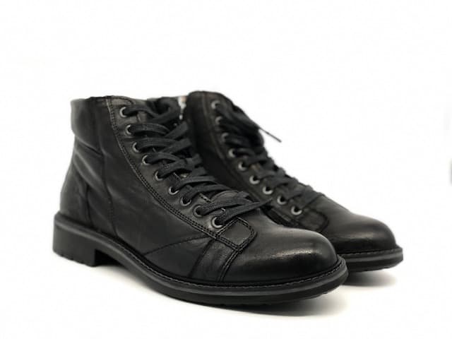 IGI &amp; CO. Scarponcino uomo Stropicciato Nero - 6