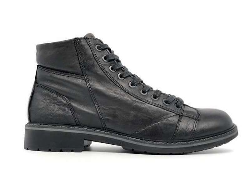 IGI &amp; CO. Scarponcino uomo Stropicciato Nero - 4