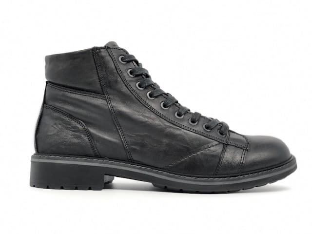 IGI &amp; CO. Scarponcino uomo Stropicciato Nero - 4