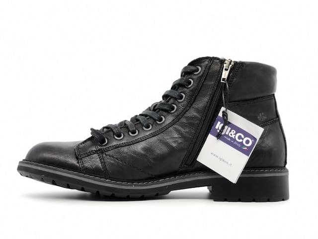 IGI &amp; CO. Scarponcino uomo Stropicciato Nero - 5