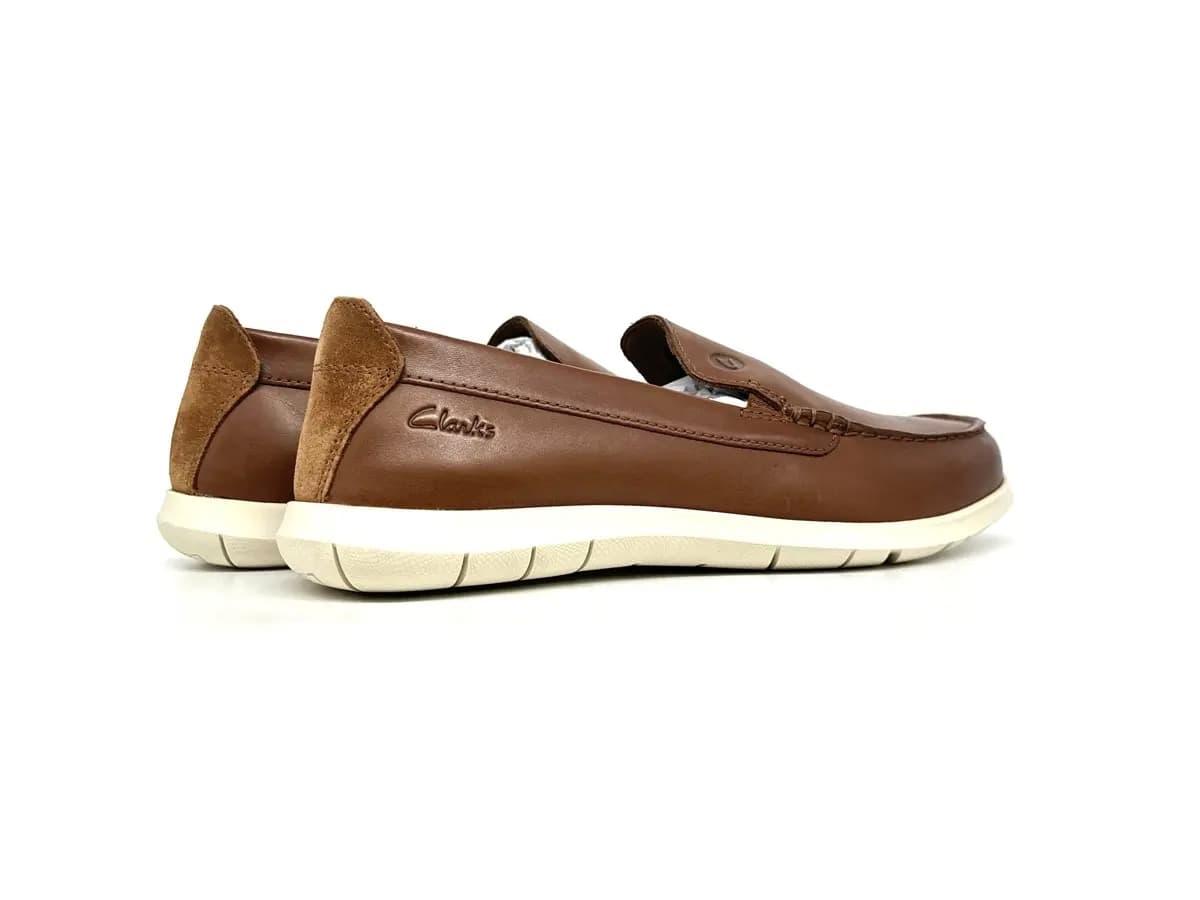 Clarks mocassino uomo Flexway Step pelle marrone - 2