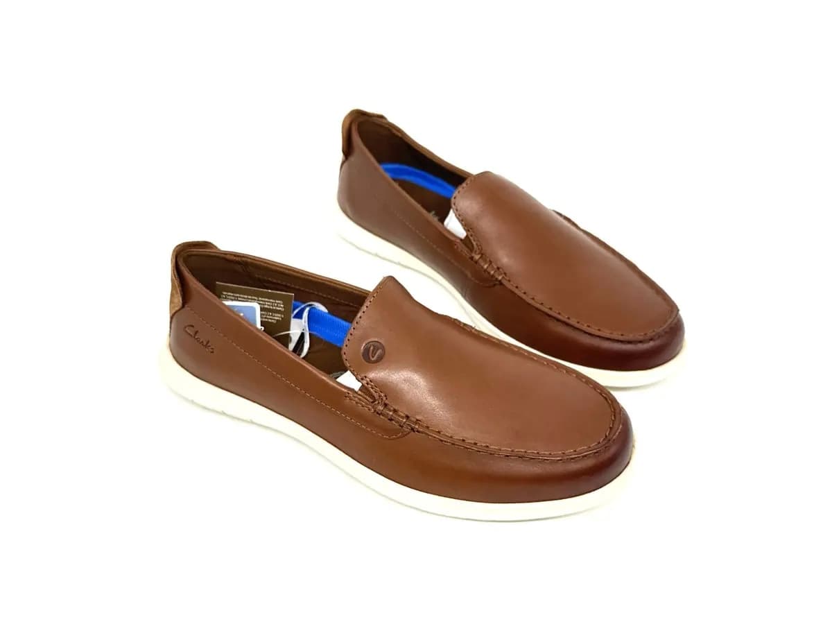 Clarks mocassino uomo Flexway Step pelle marrone - 3