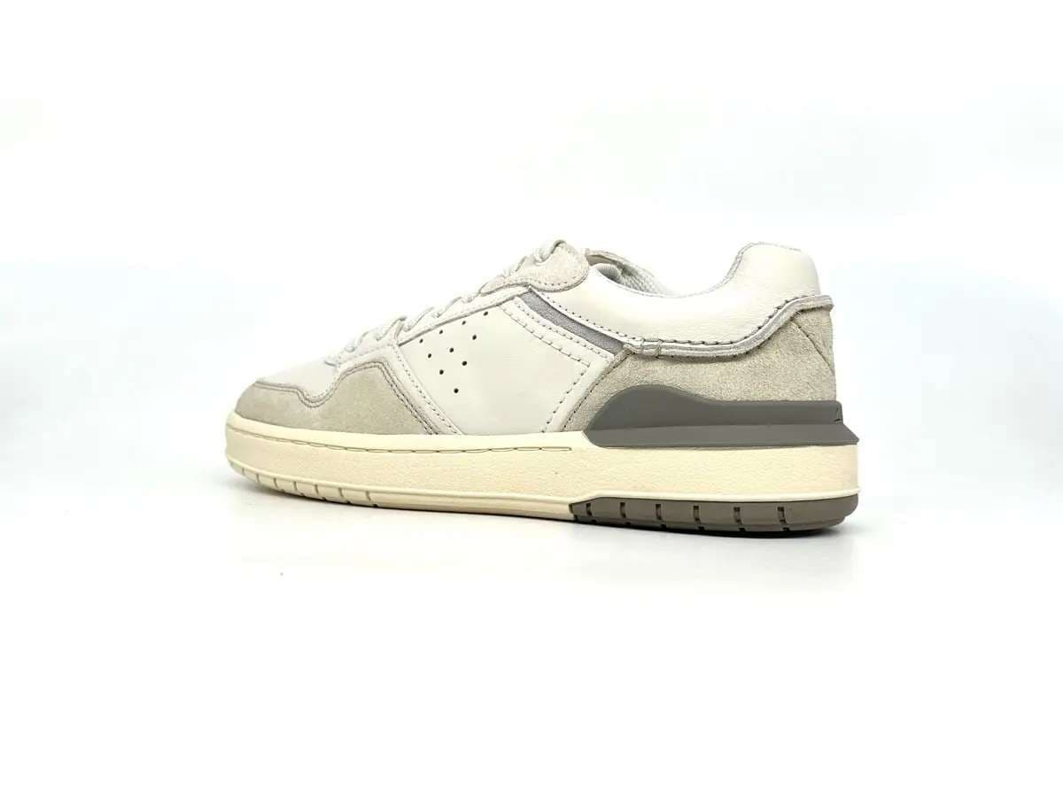 Clarks sneaker uomo Courtlite2 Lo pelle bianco beige - 2