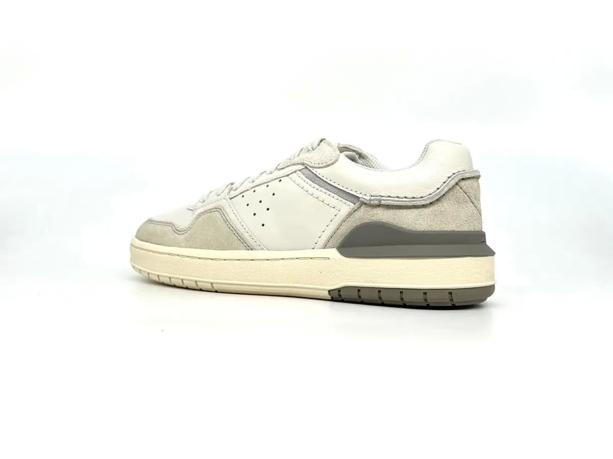 Clarks sneaker uomo Courtlite2 Lo pelle bianco beige - 2