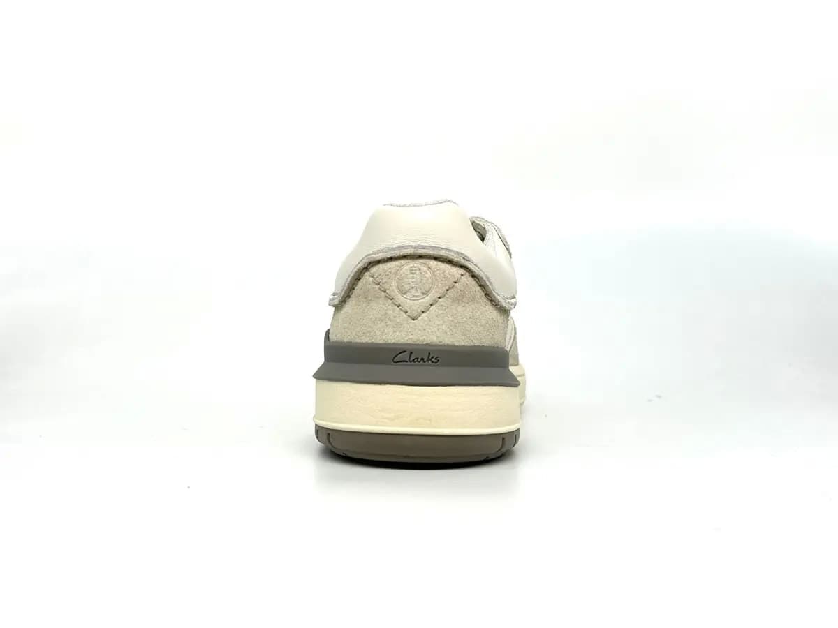 Clarks sneaker uomo Courtlite2 Lo pelle bianco beige - 3