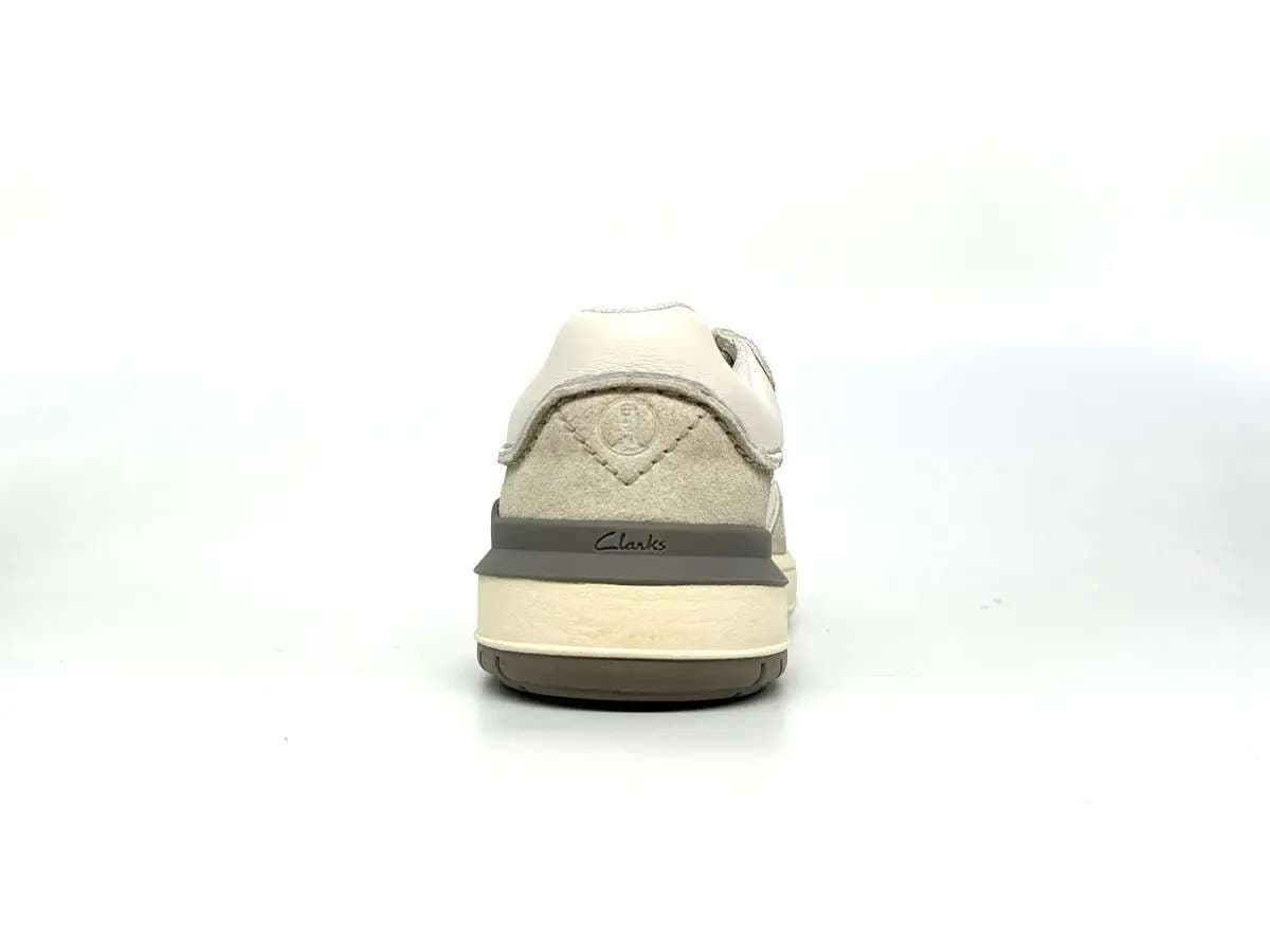 Clarks sneaker uomo Courtlite2 Lo pelle bianco beige - 3