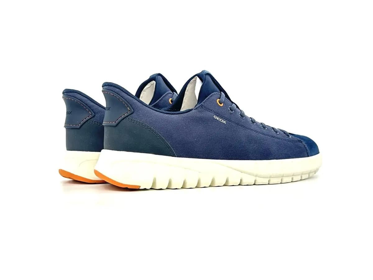 Geox sneaker uomo Flextride Plus slip on blu plantare traspirante - 2